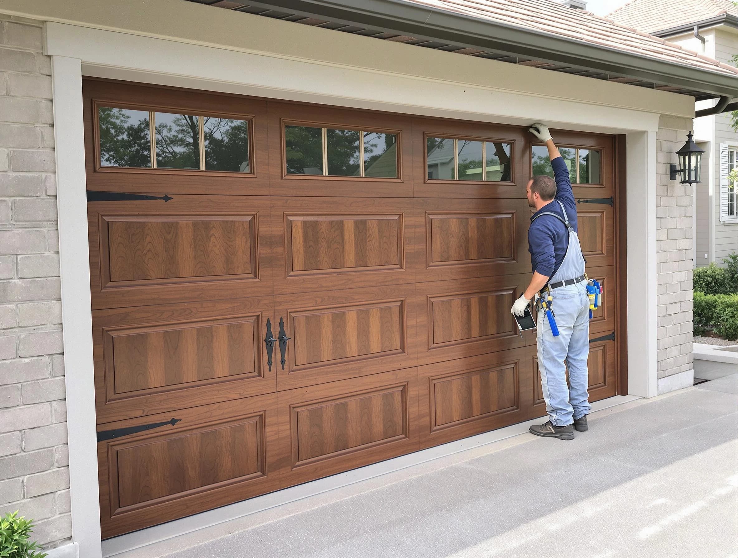 Custom garage door showcase by Bethany Garage Door Repair in Bethany