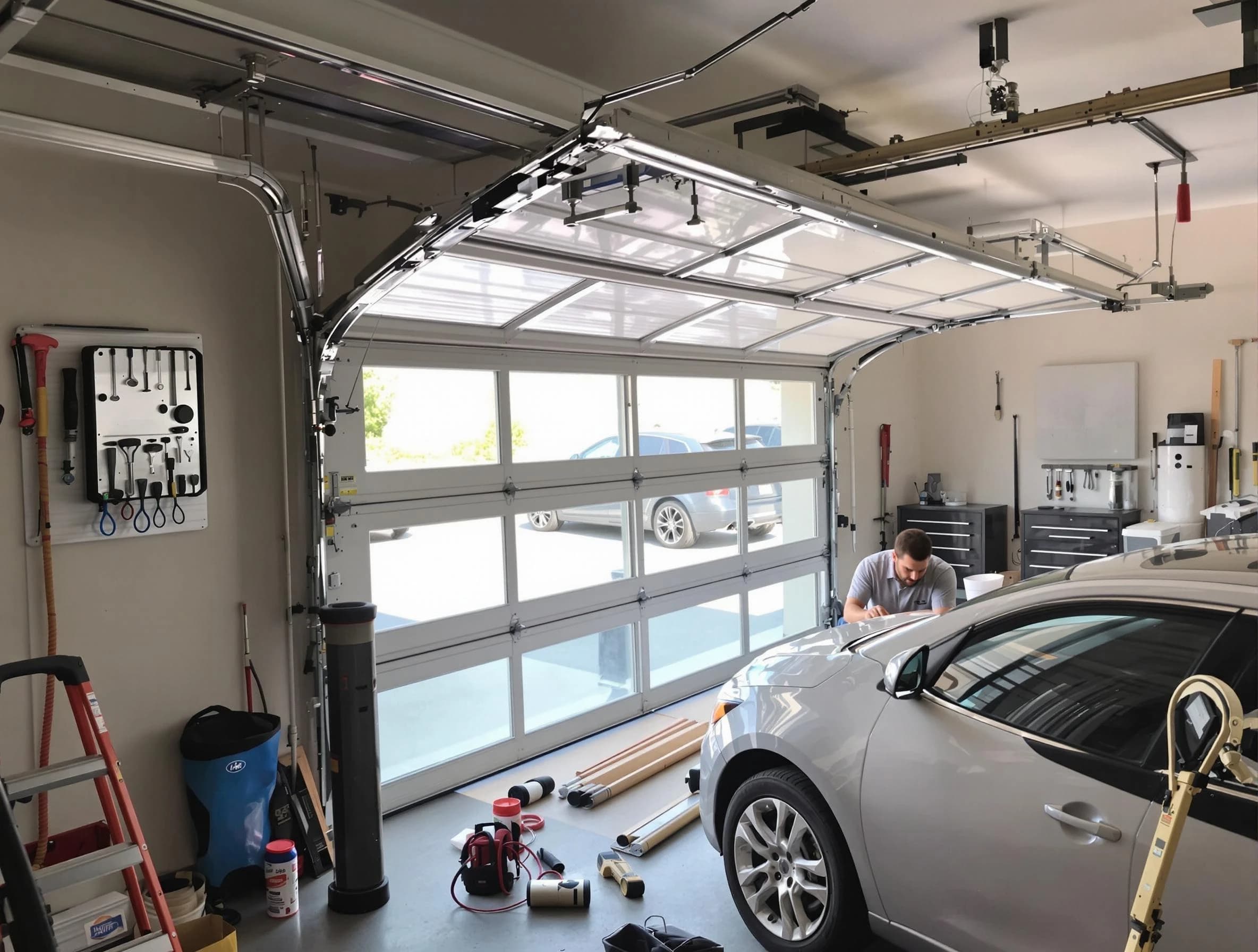 Garage door noise reduction service by Bethany Garage Door Repair in Bethany