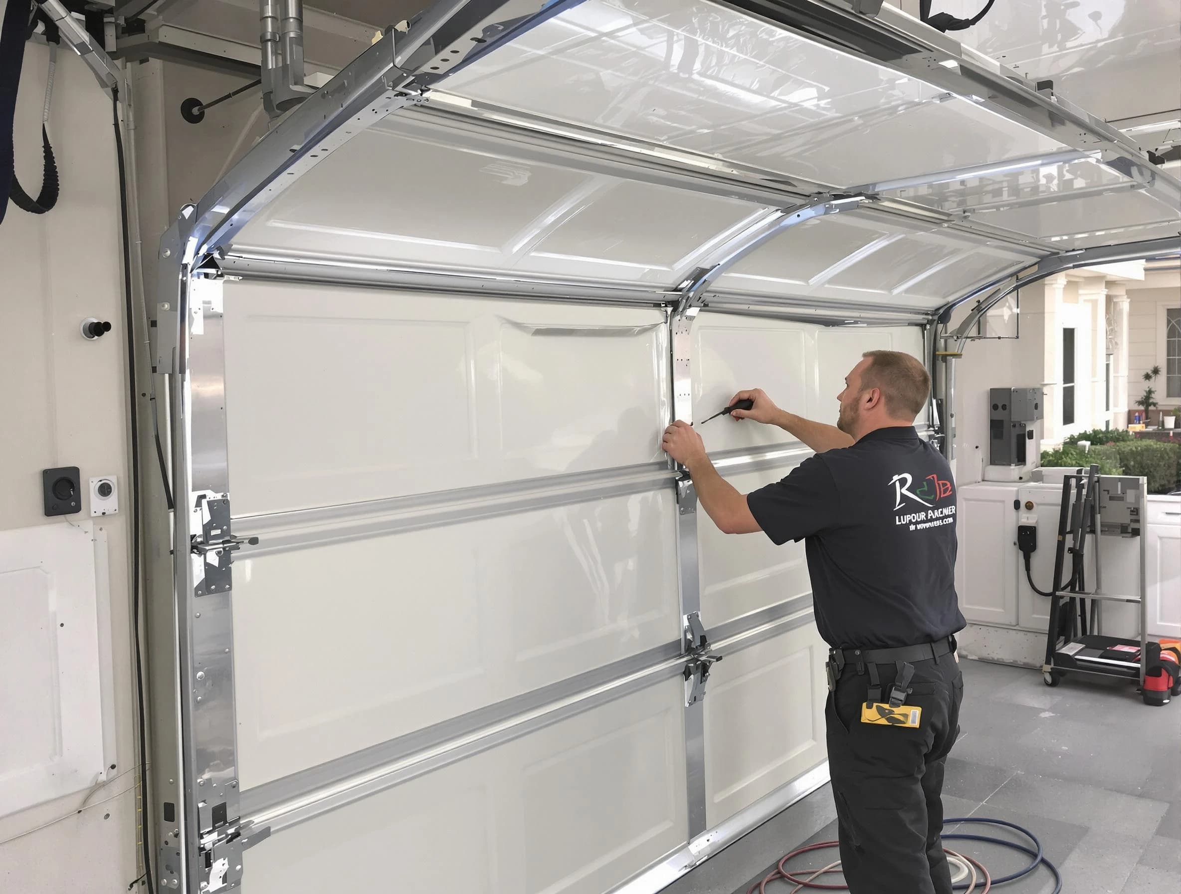 Bethany Garage Door Repair professional performing panel repair in Bethany