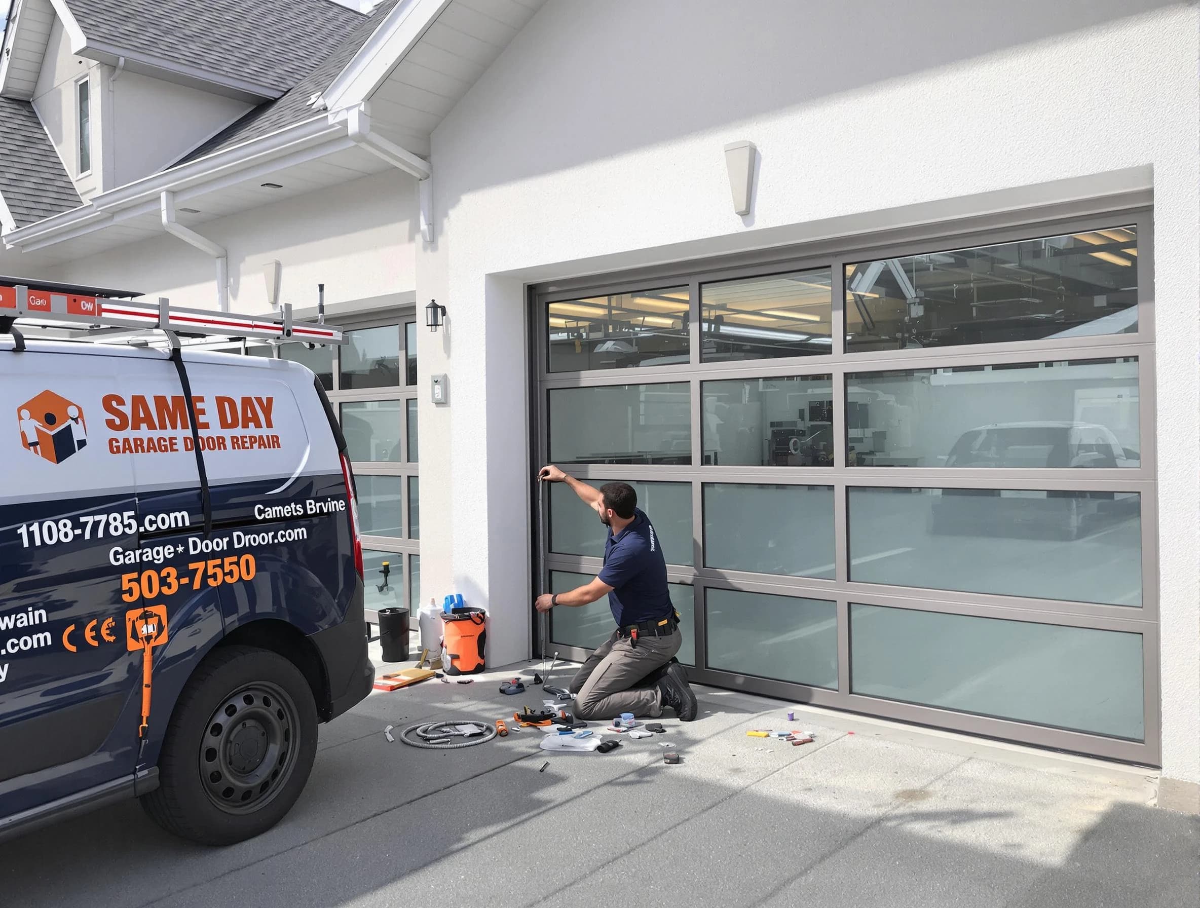 Same-day garage door repair service by Bethany Garage Door Repair in Bethany