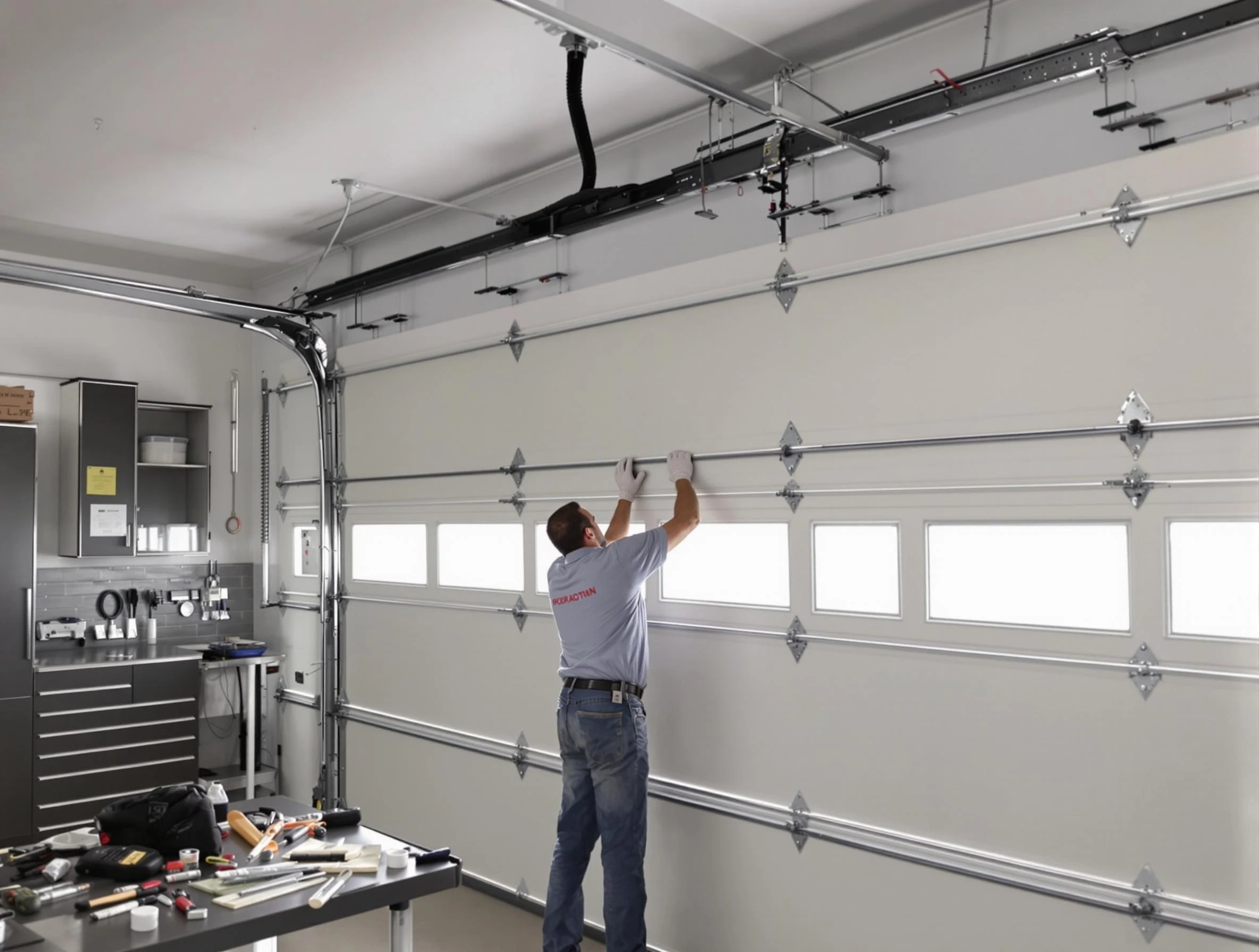 Garage Door Track Repair in Bethany
