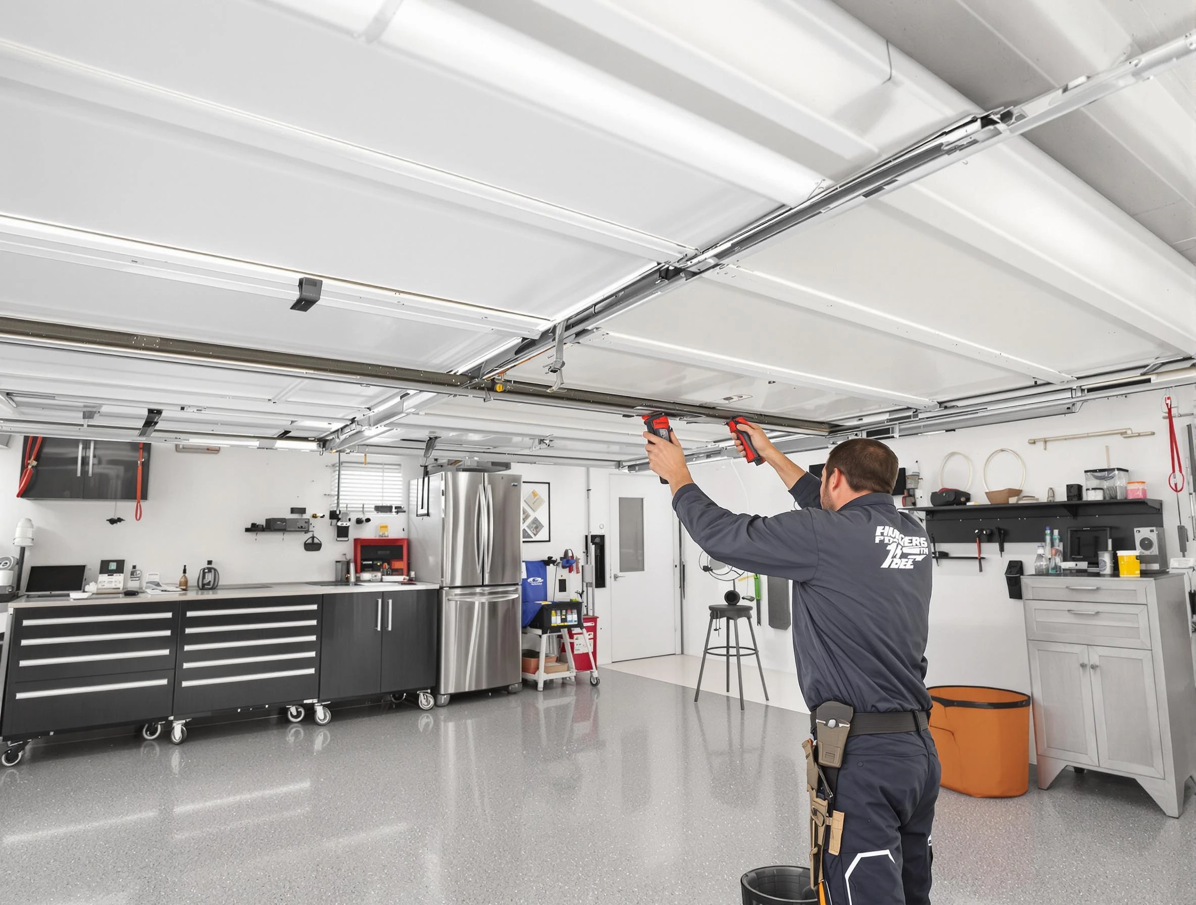 Overhead garage door repair service by Bethany Garage Door Repair in Bethany