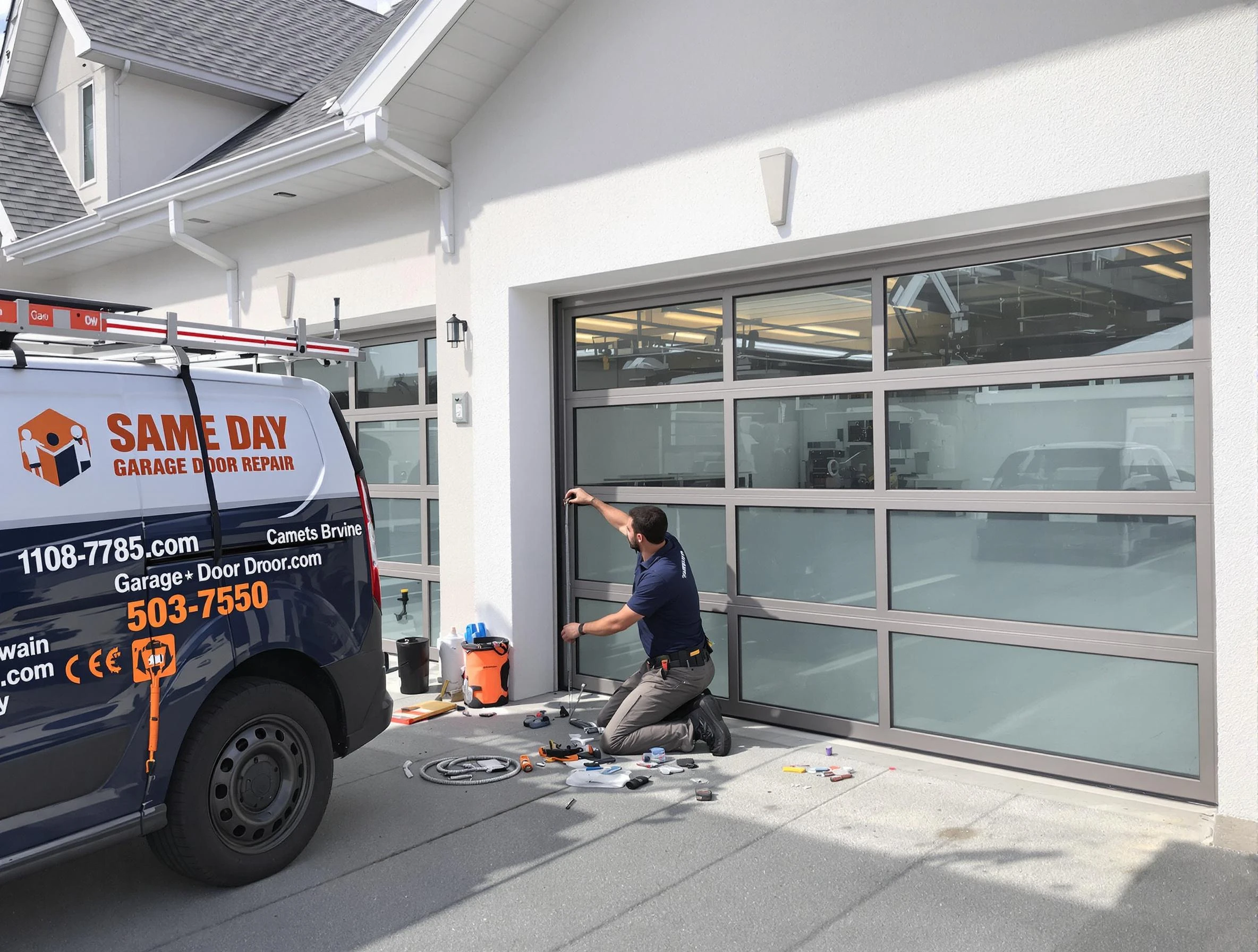 Same-day garage door repair service by Bethany Garage Door Repair in Bethany